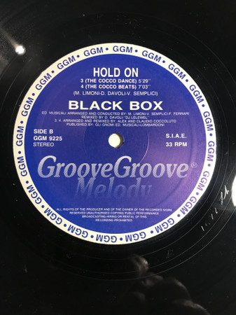 Black Box - Hold On | Groove Groove Melody (GGM 9225) - main
