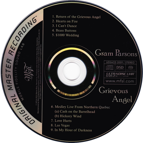 Gram Parsons - Grievous Angel | Mobile Fidelity Sound Lab (UDSACD 2059) - 4 Gram Parsons - Grievous Angel | Mobile Fidelity Sound Lab (UDSACD 2059) - 4