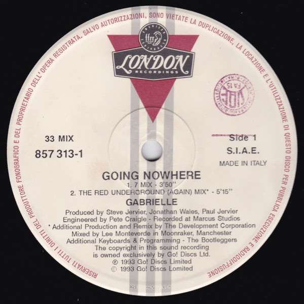 Gabrielle - Going Nowhere | London Records (857 313-1) - 2