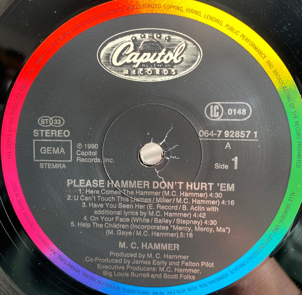 MC Hammer - Please Hammer Don't Hurt 'Em | Capitol Records (064-7 92857 1) - 2