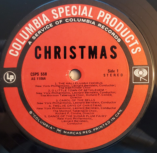 Leonard Bernstein , New York Philharmonic And The Mormon Tabernacle Choir - Christmas | Columbia Special Products (CSPS 558) - 4 Leonard Bernstein , New York Philharmonic And The Mormon Tabernacle Choir - Christmas | Columbia Special Products (CSPS 558) - 4