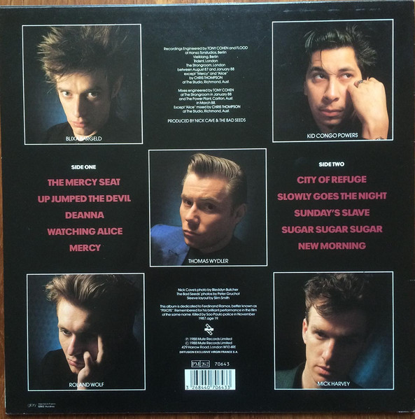 Nick Cave & The Bad Seeds - Tender Prey | Mute (70643) - 2 Nick Cave & The Bad Seeds - Tender Prey | Mute (70643) - 2