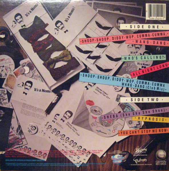Monte Video & The Cassettes - Monte Vidéo | Geffen Records (GHSP 4015) - 2 Monte Video & The Cassettes - Monte Vidéo | Geffen Records (GHSP 4015) - 2