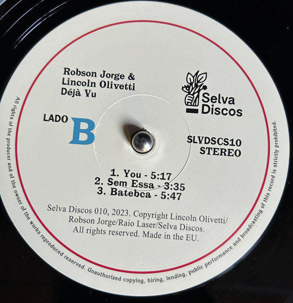 Lincoln Olivetti & Robson Jorge - Déjà Vu | Selva Discos (SLVDSCS10) - 3