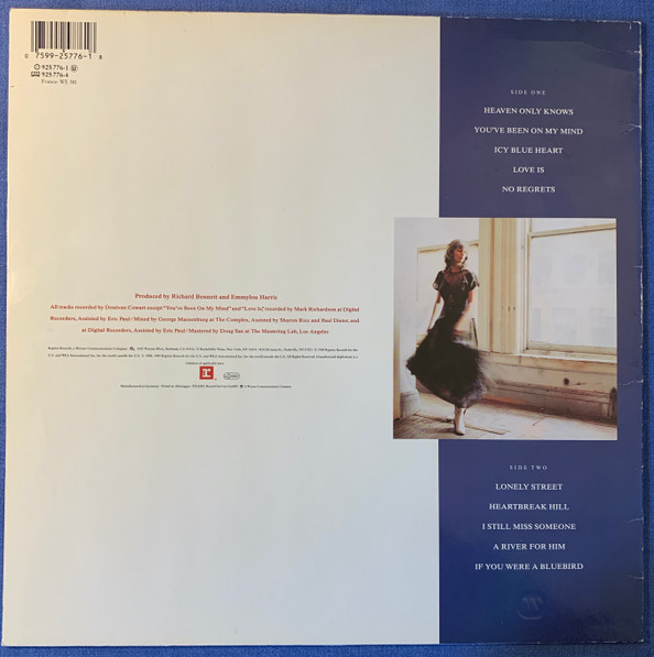 Emmylou Harris - Bluebird | Reprise Records (925 776-1) - 4 Emmylou Harris - Bluebird | Reprise Records (925 776-1) - 4