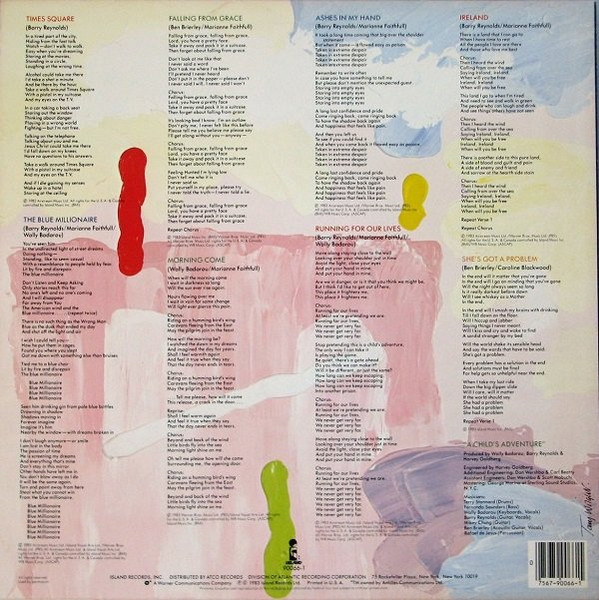 Marianne Faithfull - A Child's Adventure | Island Records (7 90066-1) - 2