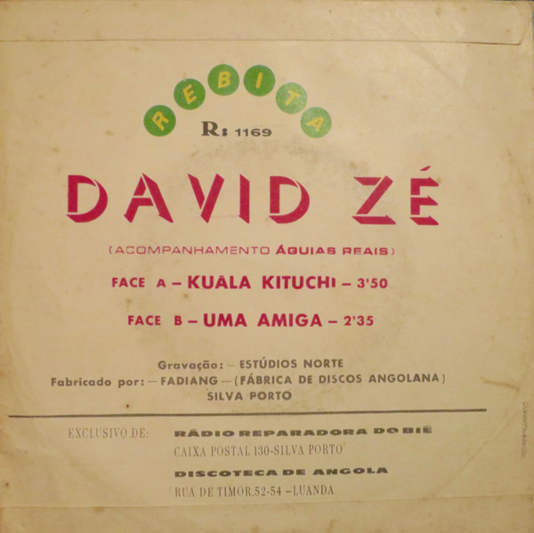 David Zé - Kuâla Kituchi / Uma Amiga | Rebita (R : 1169) - 2