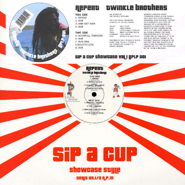 Twinkle Brothers - Repent (Sip A Cup Showcase Vol. 1) | Gussie P Records (GPLP301)