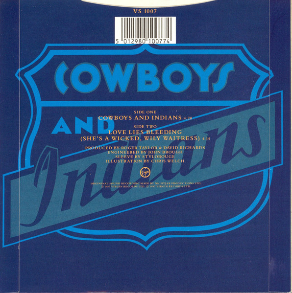 The Cross - Cowboys And Indians | Virgin (VS 1007) - 2