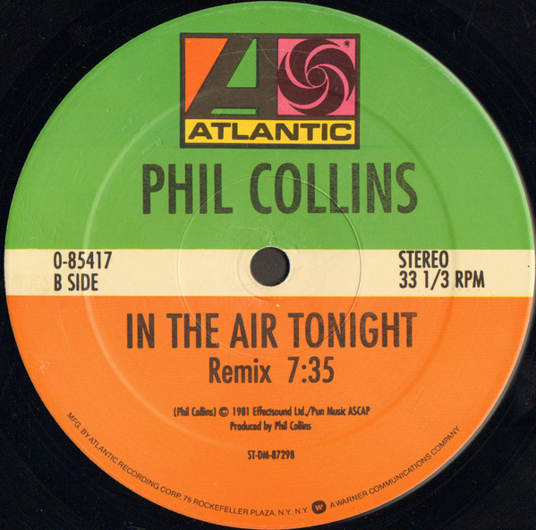 Phil Collins - In The Air Tonight | Atlantic (0-85417) - 4 Phil Collins - In The Air Tonight | Atlantic (0-85417) - 4