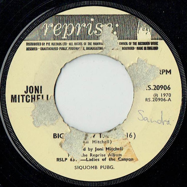 Joni Mitchell - Big Yellow Taxi | Reprise Records (RS.20906) - main