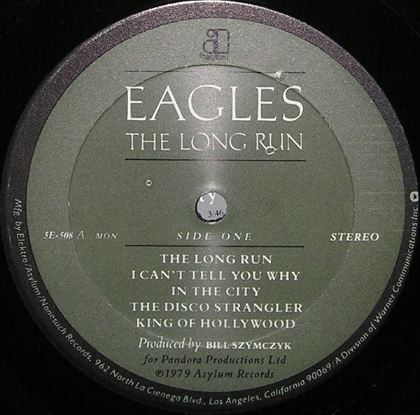 Eagles - The Long Run | Asylum Records (5E-508) - 3 Eagles - The Long Run | Asylum Records (5E-508) - 3