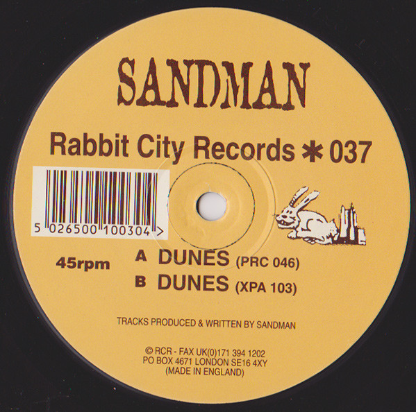 Sandman - Dunes | Rabbit City Records (CUT 037) - main Sandman - Dunes | Rabbit City Records (CUT 037) - main