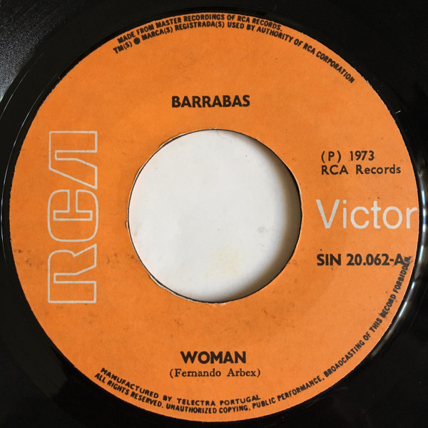 Barrabas - Woman / Chicco | RCA Victor (SIN 20062) - 2