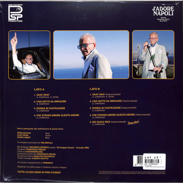 Pino D'Angiò - J'Adore Pino D'Angiò | Peer-Southern Productions, Italy (PSPF24001) - 2
