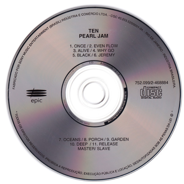 Pearl Jam - Ten | Epic (752.099/2-468884) - 3