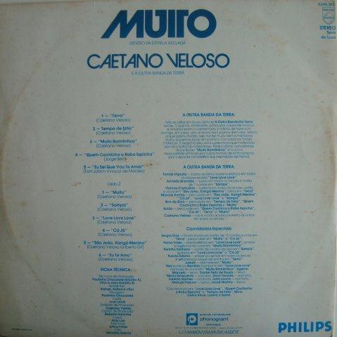 Caetano Veloso & A Outra Banda Da Terra - Muito (Dentro Da Estrela Azulada) | Philips (6349.382) - 2