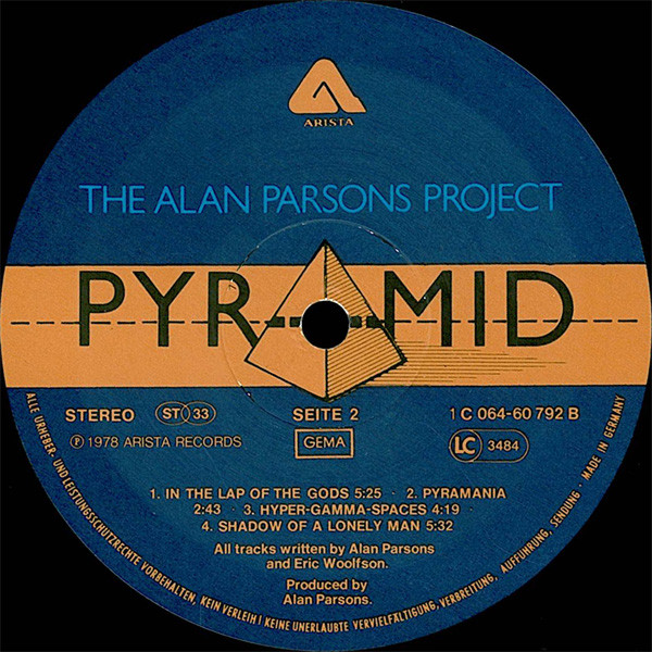 The Alan Parsons Project - Pyramid | Arista (1C 064-60 792) - 3