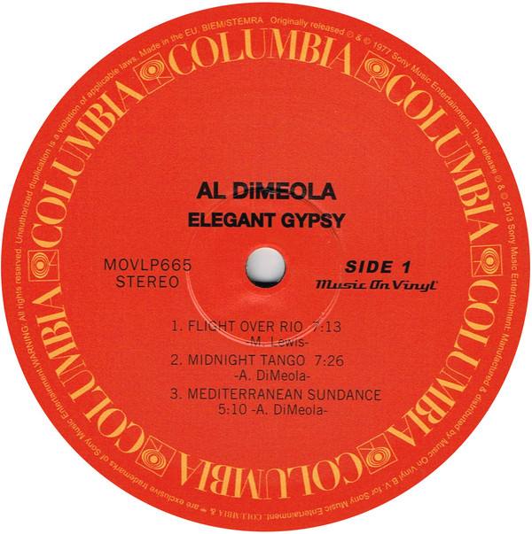 Al Di Meola - Elegant Gypsy | Music On Vinyl (MOVLP665) - 2