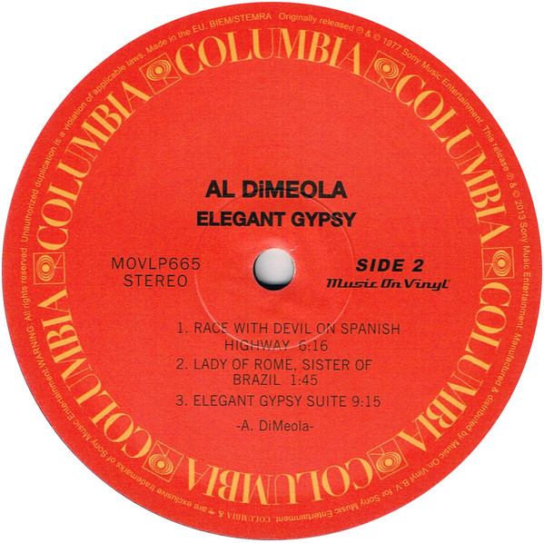 Al Di Meola - Elegant Gypsy | Music On Vinyl (MOVLP665) - 3