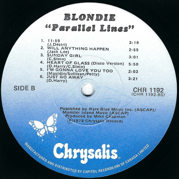 Blondie - Parallel Lines | Chrysalis (CHR 1192) - 4 Blondie - Parallel Lines | Chrysalis (CHR 1192) - 4