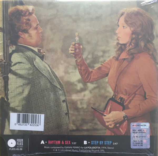 Gianni Ferrio E La Sua Orchestra - Rhythm & Sex / Step By Step (Dal Film La Poliziotta) | Four Flies Records (FLIES 45-39) - 2 Gianni Ferrio E La Sua Orchestra - Rhythm & Sex / Step By Step (Dal Film La Poliziotta) | Four Flies Records (FLIES 45-39) - 2