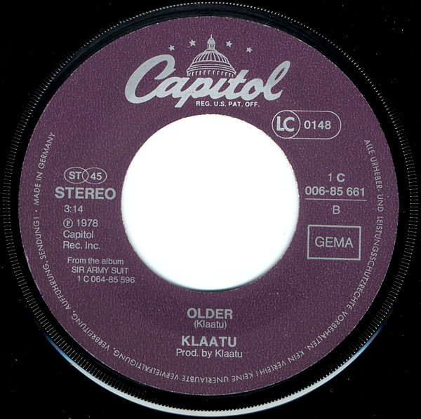 Klaatu - Dear Christine | Capitol Records (1C 006-85 661) - 4