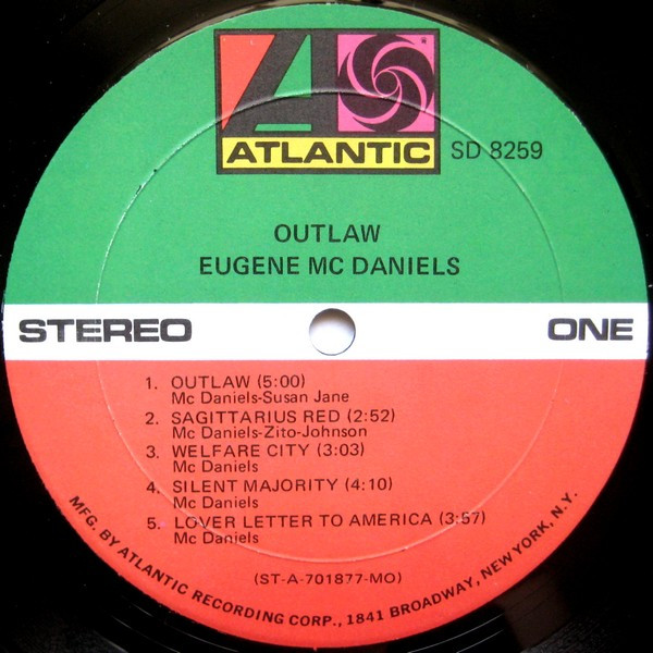 Eugene McDaniels - Outlaw | Atlantic (SD 8259) - 3 Eugene McDaniels - Outlaw | Atlantic (SD 8259) - 3