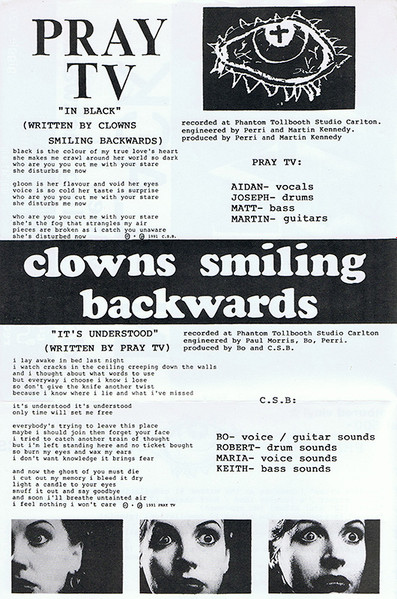 Clowns Smiling Backwards / Pray TV - It's Understood / In Black 7" | Giggle Records (GIGGLE 026) - 3 Clowns Smiling Backwards / Pray TV - It's Understood / In Black 7" | Giggle Records (GIGGLE 026) - 3