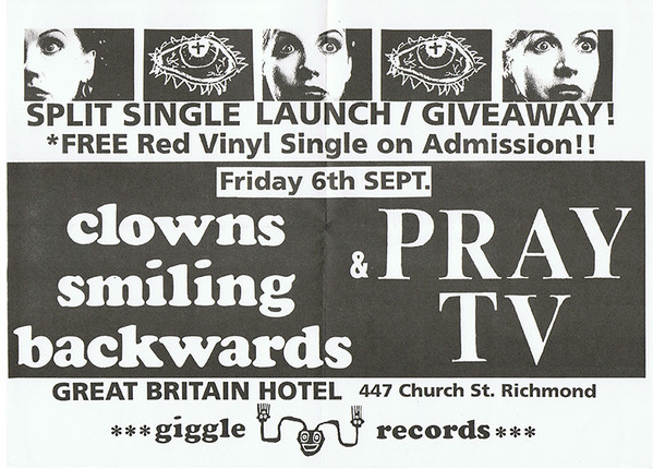 Clowns Smiling Backwards / Pray TV - It's Understood / In Black 7" | Giggle Records (GIGGLE 026) - 4 Clowns Smiling Backwards / Pray TV - It's Understood / In Black 7" | Giggle Records (GIGGLE 026) - 4