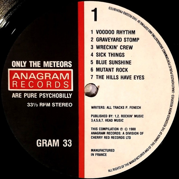 The Meteors - Only The Meteors Are Pure Psychobilly | Anagram Records (GRAM 33) - 3