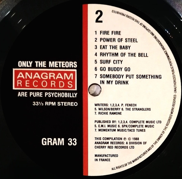 The Meteors - Only The Meteors Are Pure Psychobilly | Anagram Records (GRAM 33) - 4