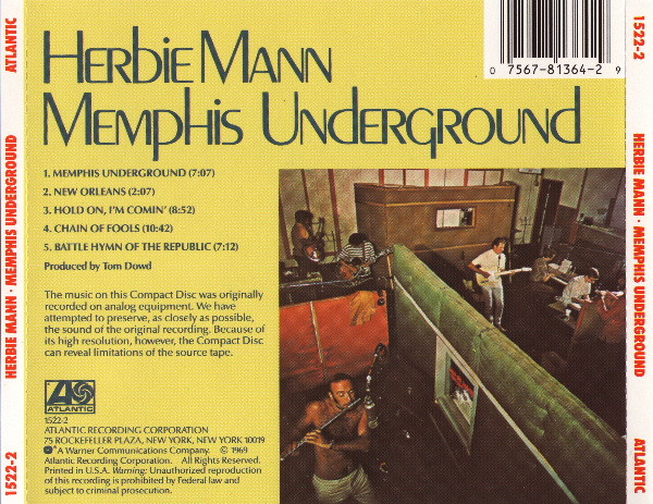 Herbie Mann - Memphis Underground | Atlantic (1522-2) - 2 Herbie Mann - Memphis Underground | Atlantic (1522-2) - 2