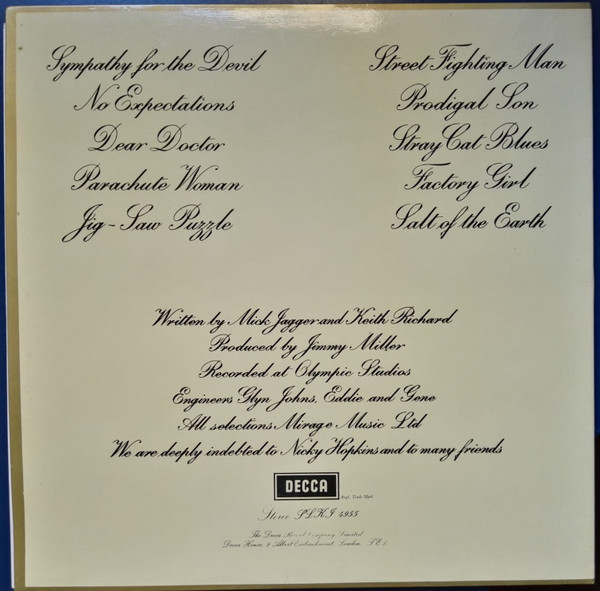 The Rolling Stones - Beggars Banquet | Decca (SKLI 4955) - 4
