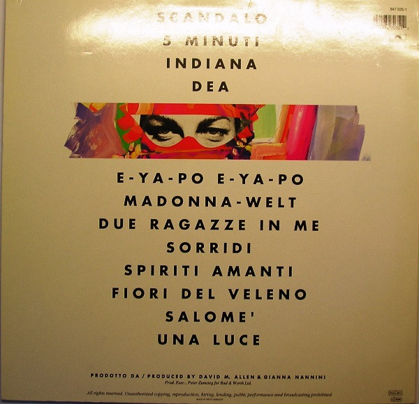 Gianna Nannini - Scandalo | Polydor (847 035-1) - 2