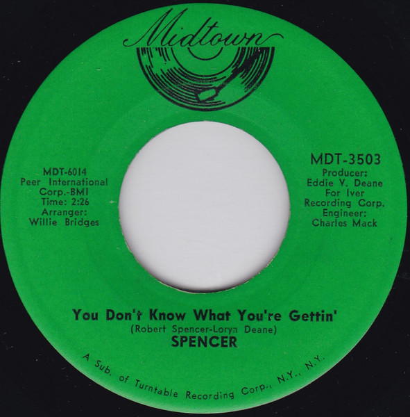 Robert Spencer - Searchin' For Love / You Don't Know What You're Gettin' | Midtown (MDT-3503) - 2 Robert Spencer - Searchin' For Love / You Don't Know What You're Gettin' | Midtown (MDT-3503) - 2