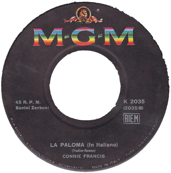 Connie Francis - Ti Conquisterò = Someone Else's Boy | MGM Records (K 2035) - 2
