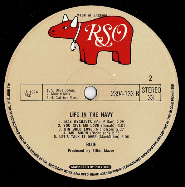 Blue - Life In The Navy | RSO (2394 133) - 4 Blue - Life In The Navy | RSO (2394 133) - 4