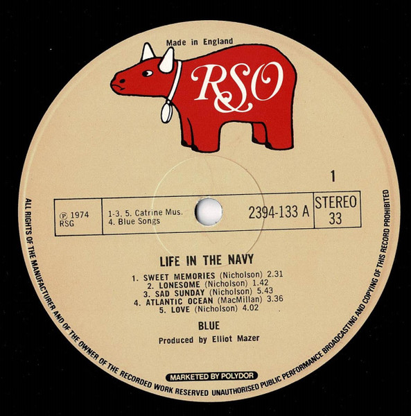 Blue - Life In The Navy | RSO (2394 133) - 3 Blue - Life In The Navy | RSO (2394 133) - 3