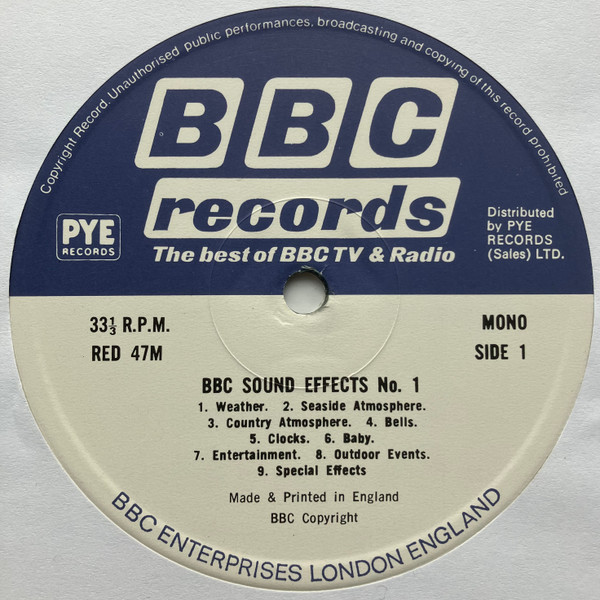 No Artist - Sound Effects No. 1 | BBC Records (RED 47M) - 3 No Artist - Sound Effects No. 1 | BBC Records (RED 47M) - 3