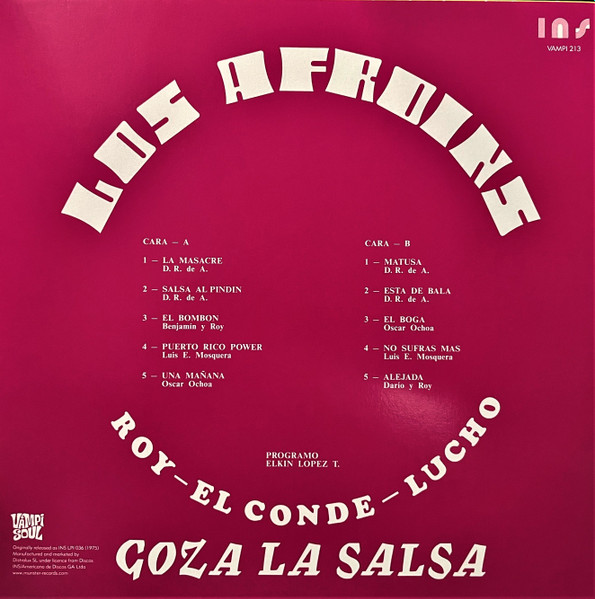 Los Afroins - Goza La Salsa | Vampi Soul (VAMPI 213) - 2 Los Afroins - Goza La Salsa | Vampi Soul (VAMPI 213) - 2