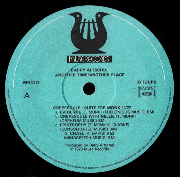 Barry Altschul - Another Time / Another Place | Muse Records (MR 5176) - 3 Barry Altschul - Another Time / Another Place | Muse Records (MR 5176) - 3