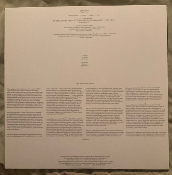 Susumu Yokota - Magic Thread (Skintone Edition) | Lo Recordings (Lo251LP) - 3