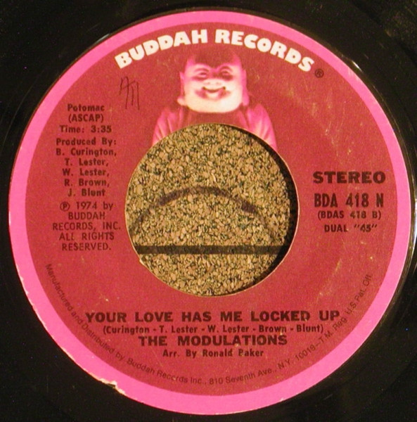 The Modulations - I Can't Fight Your Love / Your Love Has Me Locked Up | Buddah Records (BDA 418 N) - 2