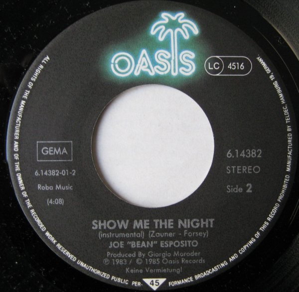 Joe Esposito - Show Me The Night | Oasis (6.14382) - 4