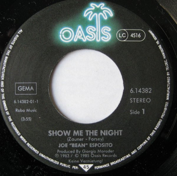 Joe Esposito - Show Me The Night | Oasis (6.14382) - 3