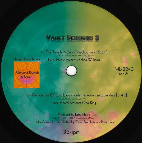 Larry Heard - Vault Sessions 2 | Alleviated Records (ML-2240)