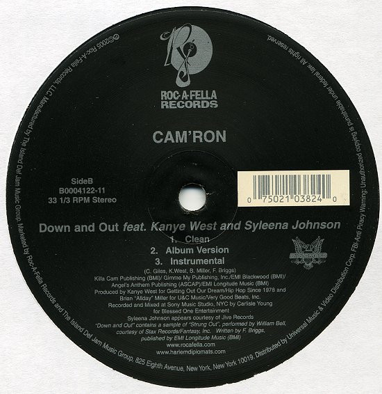Cam'ron - Down And Out | Roc-A-Fella Records (B0004122-11) - 3 Cam'ron - Down And Out | Roc-A-Fella Records (B0004122-11) - 3