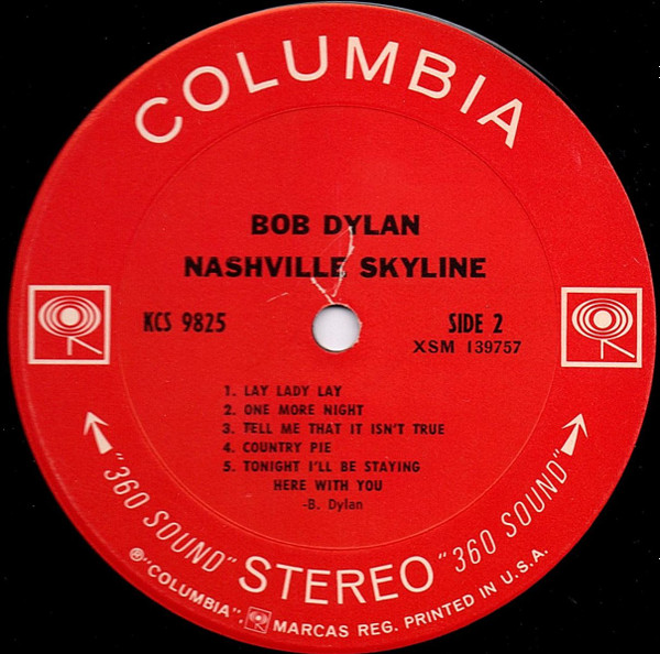 Bob Dylan - Nashville Skyline | Columbia (KCS 9825) - 4 Bob Dylan - Nashville Skyline | Columbia (KCS 9825) - 4