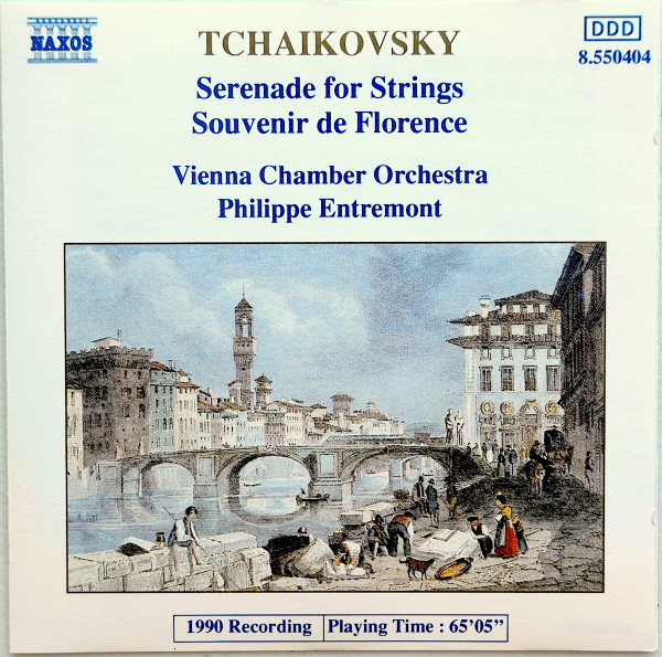Pyotr Ilyich Tchaikovsky , Wiener Kammerorchester , Philippe Entremont - Serenade For Strings / Souvenir De Florence | Naxos (8.550404) - 2